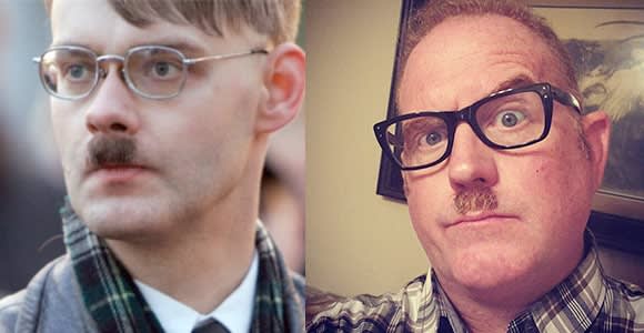 Adolph Hitler & Charlie Chaplin Toothbrush Mustache Styles